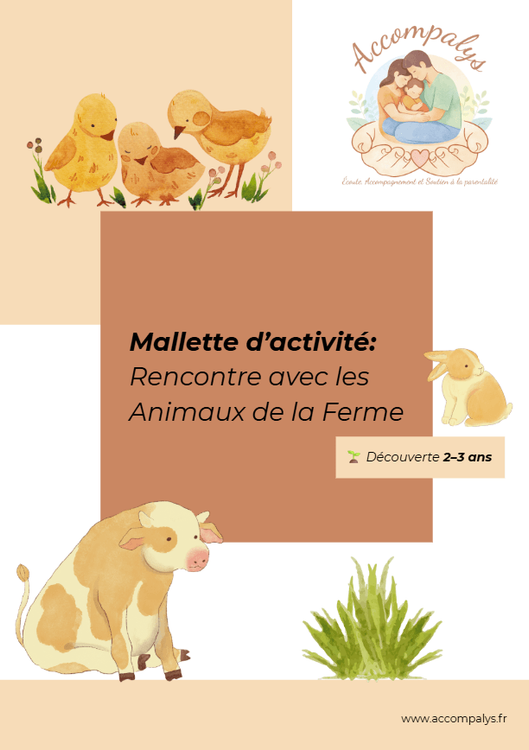 Rencontre avec les animaux de la ferme 2 - 3 ans