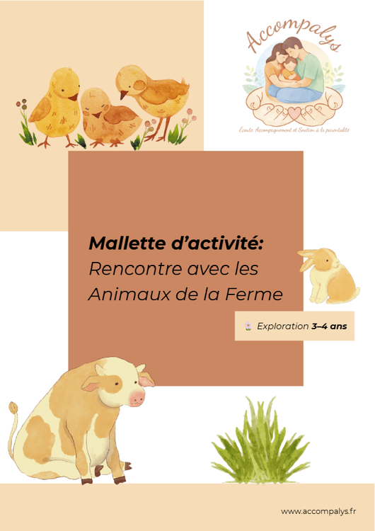 Rencontre avec les animaux de la ferme 3 - 4 ans