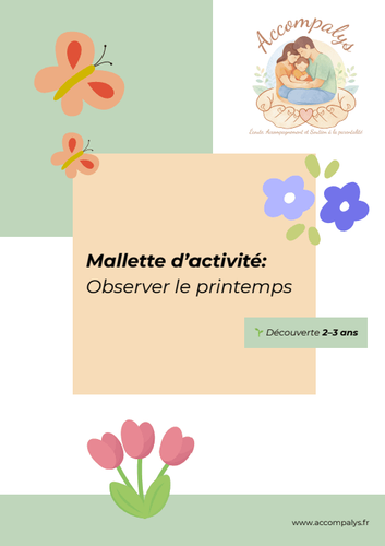 Observer le printemps 2 - 3 ans 